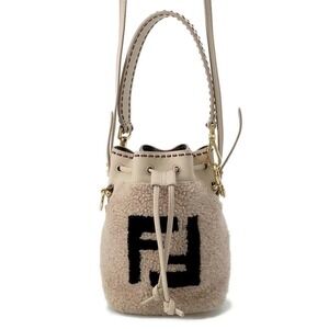 Fendi Montresor Shoulder Bag Boa Leather Handbag